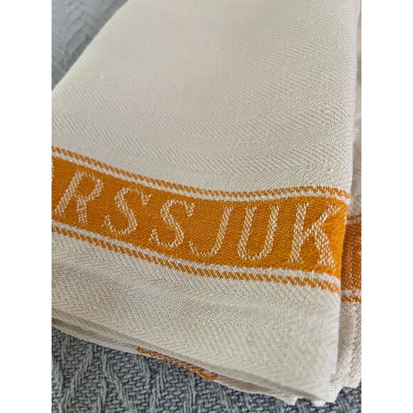 Vintage Sweden Military Hospital Pure Linen Hand Towel FORSVARSSJUKVÅRD-TOALETT - Picture 2 of 4